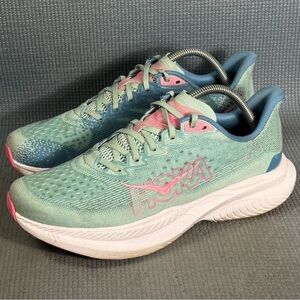 Hoka One One Mach‎ 6 Women's Running Shoes Jadeite/Alpine Blue Size 10.5